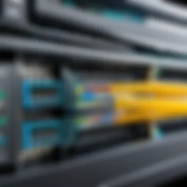 Diagram showing network cabling standards