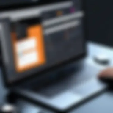 User interface design mockup showcasing usability features