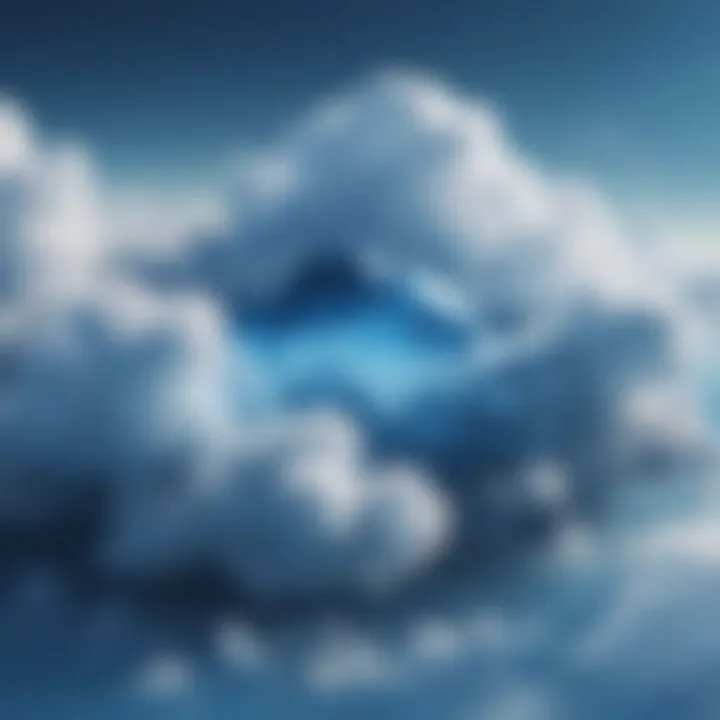 Abstract Azure Cloudscape