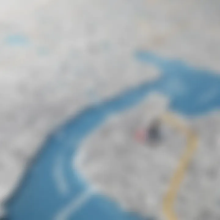 Abstract digital technology background with map overlay