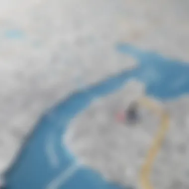 Tech-savvy Mapping Approach Abstract digital technology background with map overlay