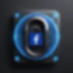 Illustration depicting a digital lock symbolizing account security