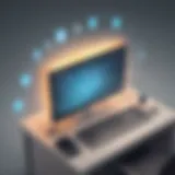 Illustration depicting advanced technology in communication