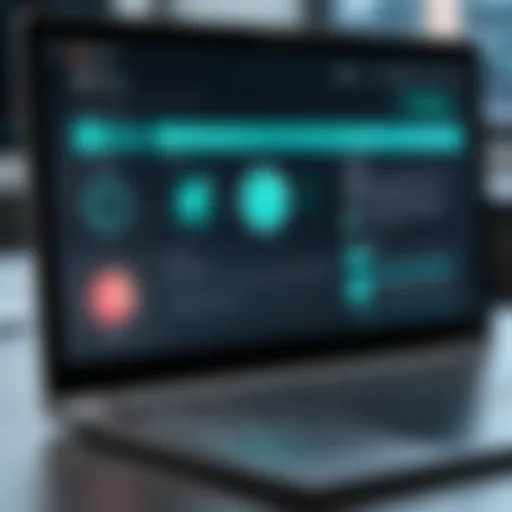 Visual representation of antivirus software interface