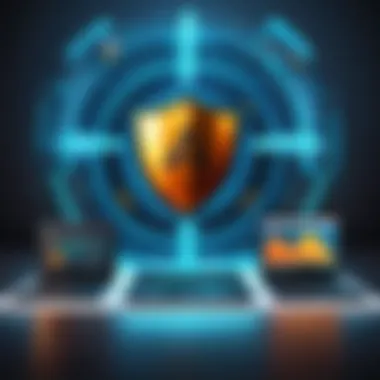 Antivirus vs Antimalware Conceptual diagram showing the difference between antivirus and antimalware