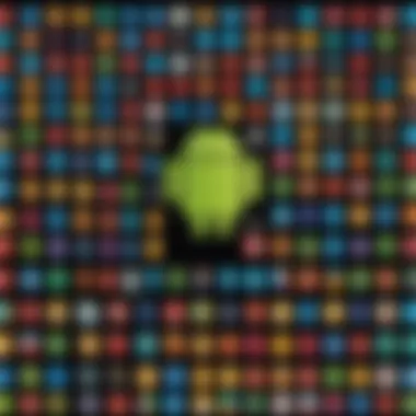 Diverse categories of Android applications represented visually