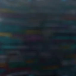 A visual representation of coding languages and their unique syntax