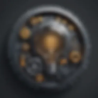 Innovative Automation Strategies Automation concept with gears and lightbulb