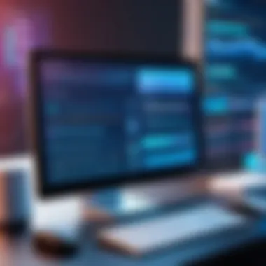 Future Trends in Backend Development A futuristic representation of backend technology evolution