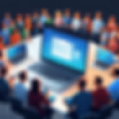 Fostering Audience Engagement An engaging illustration of audience interaction on a blog.