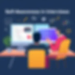 Conceptual illustration of self-awareness in interviews