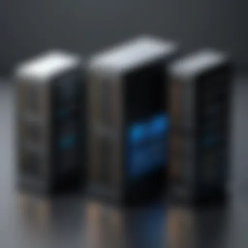 A visual representation of web hosting types