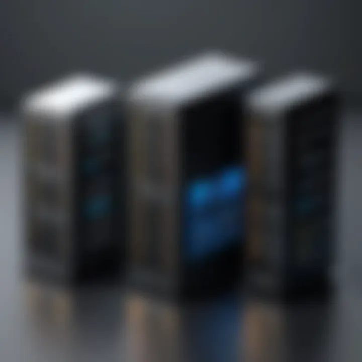 A visual representation of web hosting types