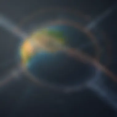 Illustration depicting interconnected world and mileage relevance