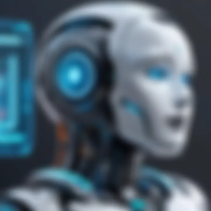 Graphic showing the architecture of a chatbot system.