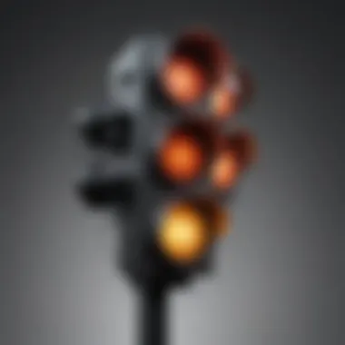 Close-up of traffic signal lights