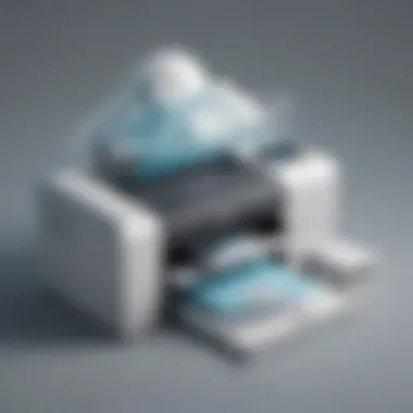 Effortless Cloud Printer Setup Illustration showing cloud printer setup