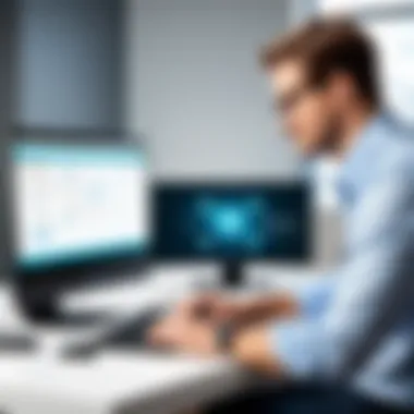 Technology-Enhanced Hiring Experience Virtual interview taking place with advanced technology