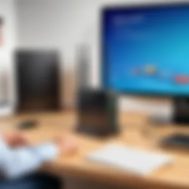 Setting Up a Comcast Compatible WiFi Extender Illustration depicting the setup of a WiFi extender