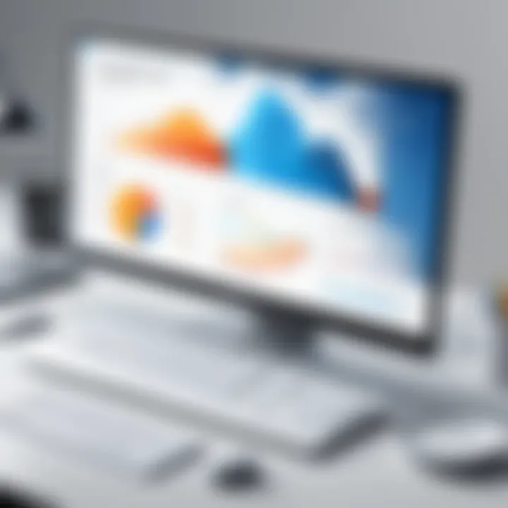 Graph showcasing competitive analysis of cloud storage solutions