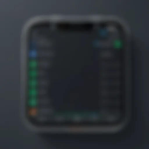 Overview of Android device settings interface