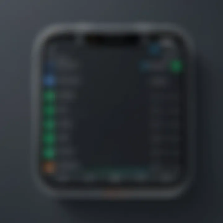 Overview of Android device settings interface
