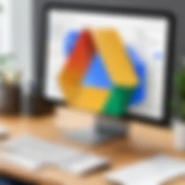 Illustration showcasing tips for effective file management within Google Drive
