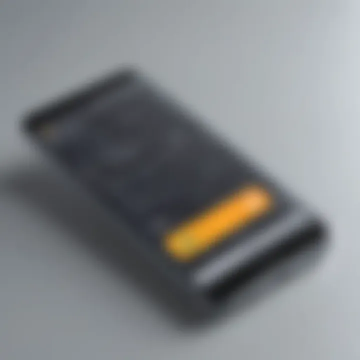 Android phone with app installation screen