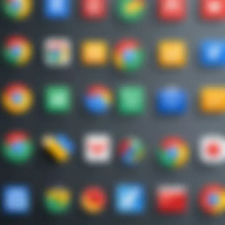 Icon representation of Chrome installation on various operating systems