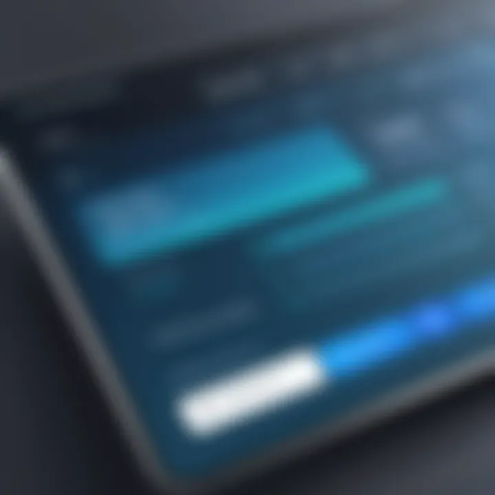 User interface design mockup for booking system