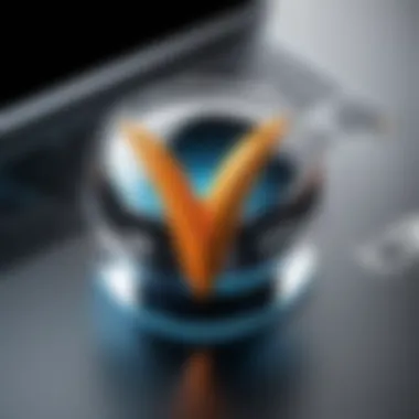 Blender Logo and User Interface Overview Illustration of Blender logo and user interface