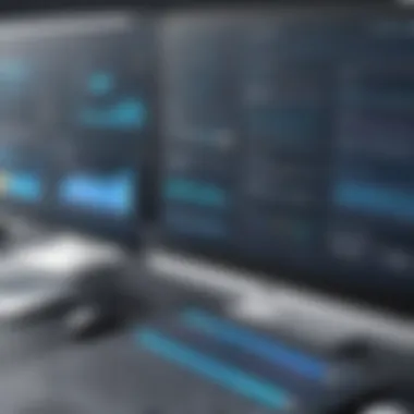 Innovative Software Design Interface A sleek software interface showcasing design tools