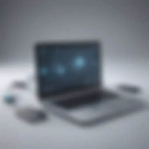 Connection process symbolizing digital link