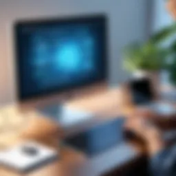 Visual representation of remote computer access technology
