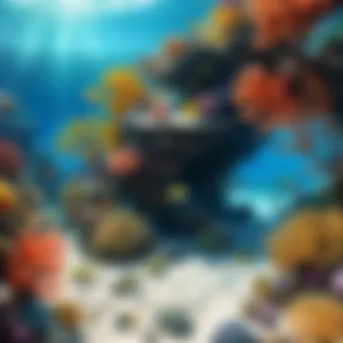 Coral reef under distress