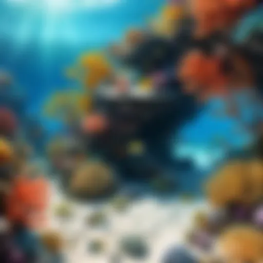 Coral reef under distress
