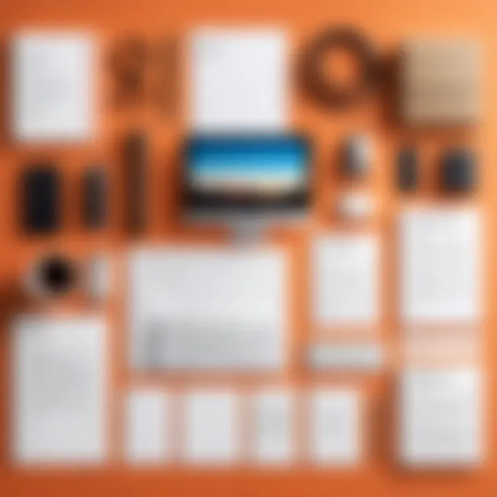 An illustration depicting personal branding elements