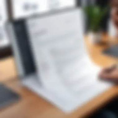 A professional looking CV being reviewed on a desk