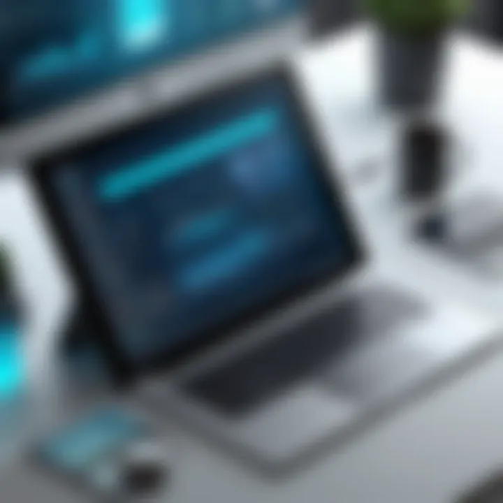 Creative use of interactive elements in a digital portfolio