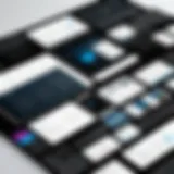 Visual representation of a sleek single page portfolio layout
