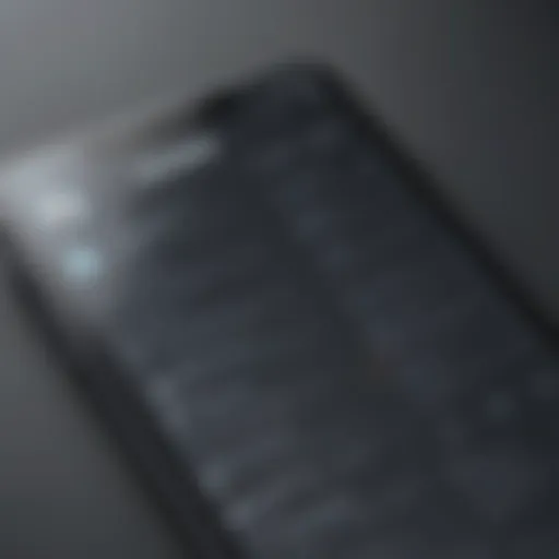 Innovative resume design on mobile screen