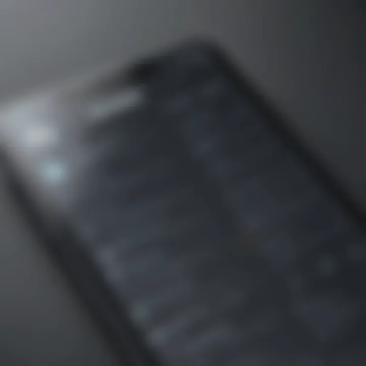 Innovative resume design on mobile screen