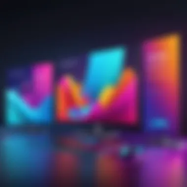 Engaging Visuals in Moving Banners A visually captivating moving banner showcasing vibrant colors and engaging animations