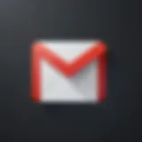 Android device displaying Gmail app icon