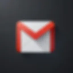 Android device displaying Gmail app icon