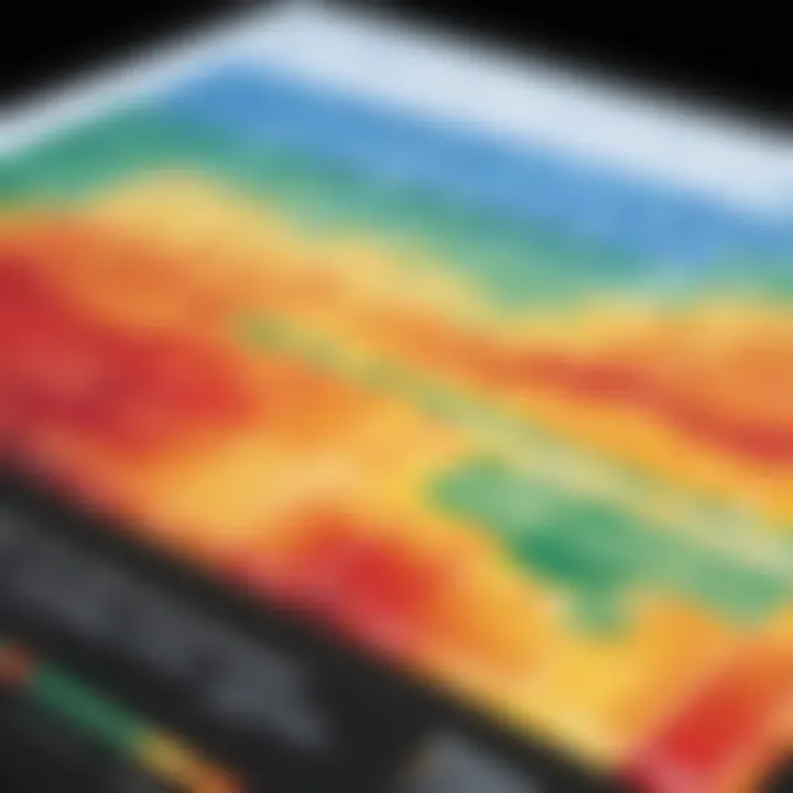 Data-driven heat map showcasing regional variations