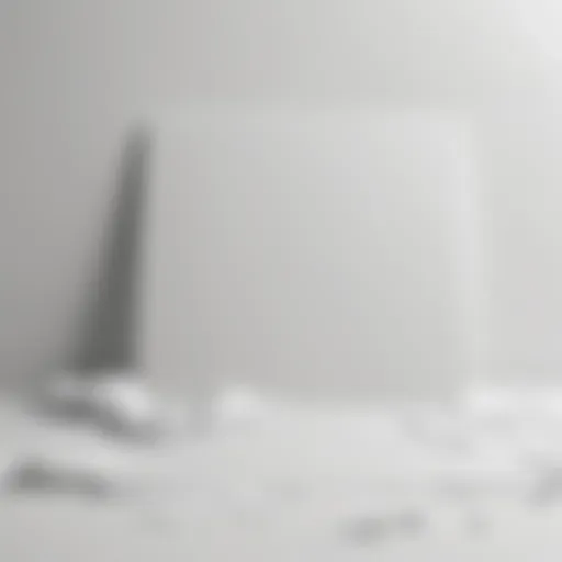 Abstract concept of a blank canvas symbolizing creative potential