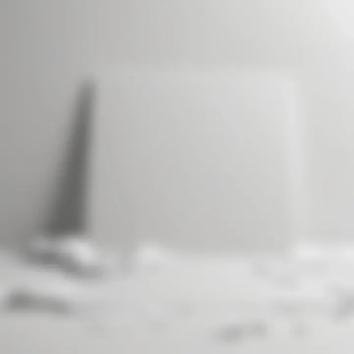Abstract concept of a blank canvas symbolizing creative potential