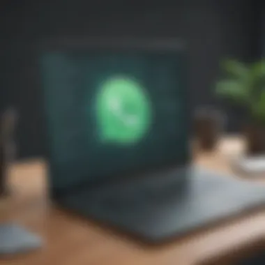 WhatsApp settings customization on laptop