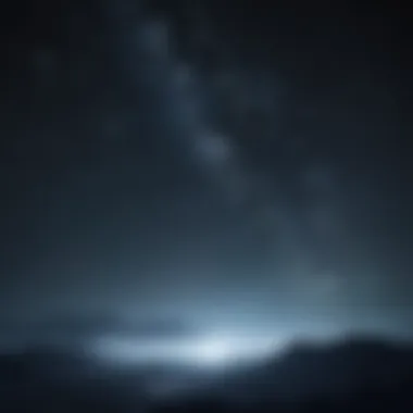 Nocturnal Sky Drama Eerie Night Sky